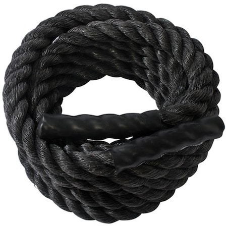 Ssn 1.5 in. 40 ft. Fitness Ropes, Black 1369621